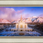 Ogden Winter Sunset Aerial