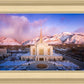 Ogden Winter Sunset Aerial