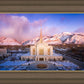 Ogden Winter Sunset Aerial