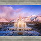 Ogden Winter Sunset Aerial