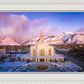 Ogden Winter Sunset Aerial