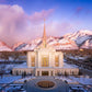 Ogden Winter Sunset Aerial
