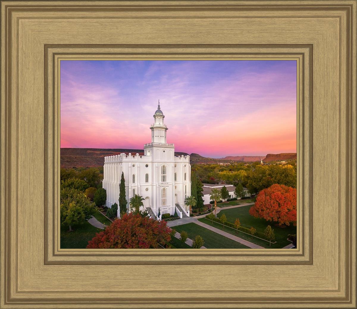 St. George Aerial Sunset