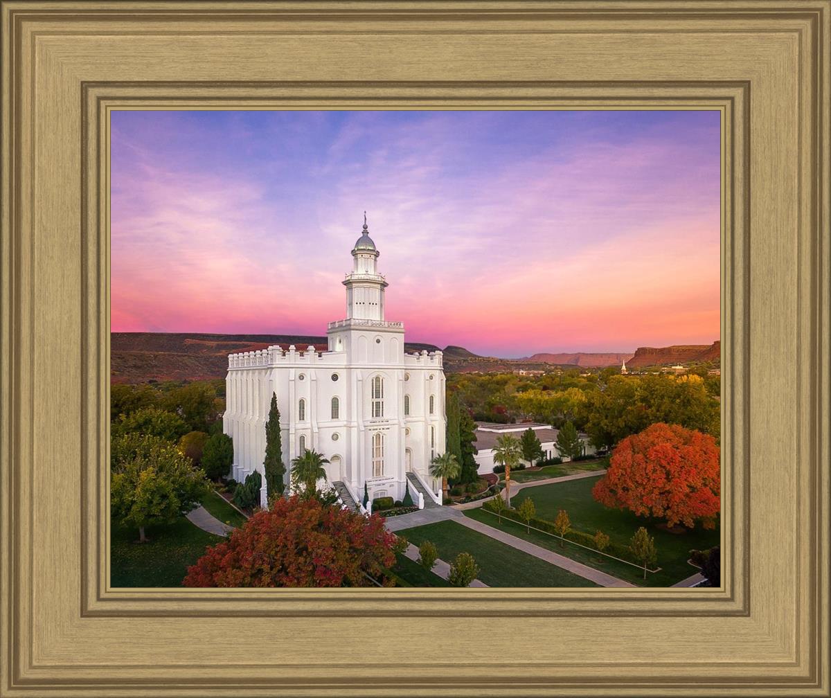 St. George Aerial Sunset