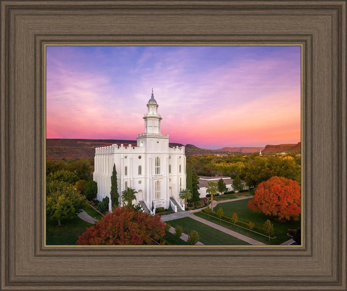 St. George Aerial Sunset