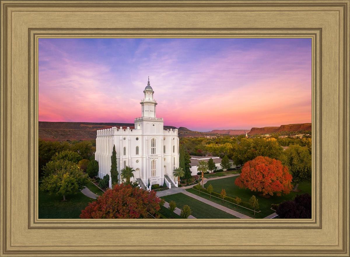 St. George Aerial Sunset