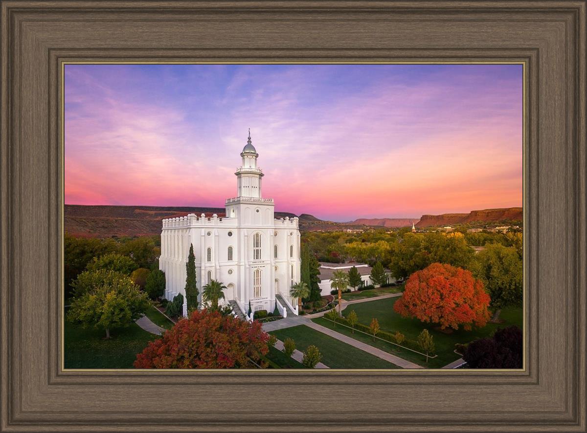 St. George Aerial Sunset