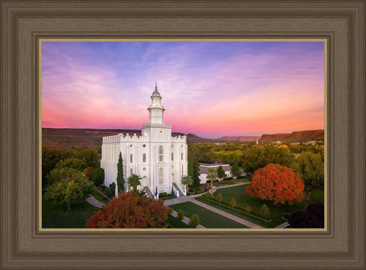 St. George Aerial Sunset
