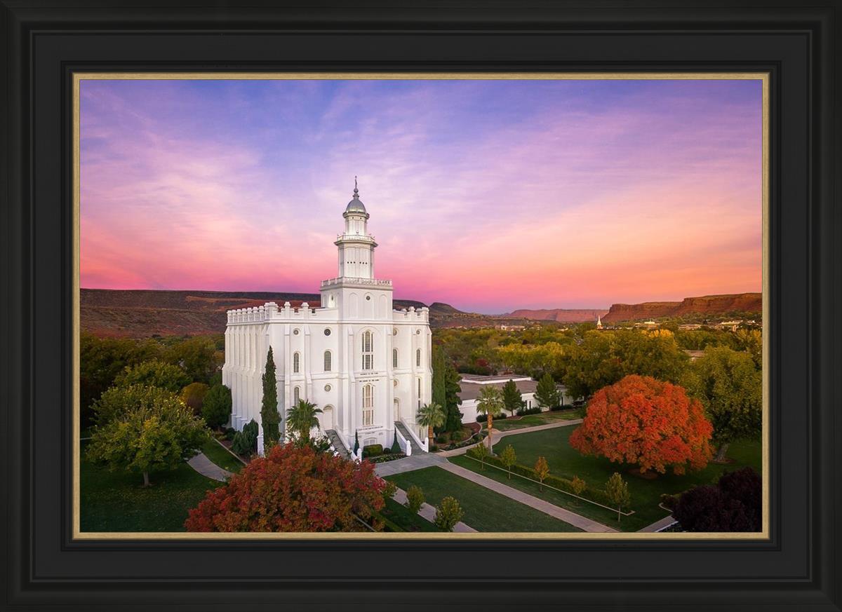 St. George Aerial Sunset