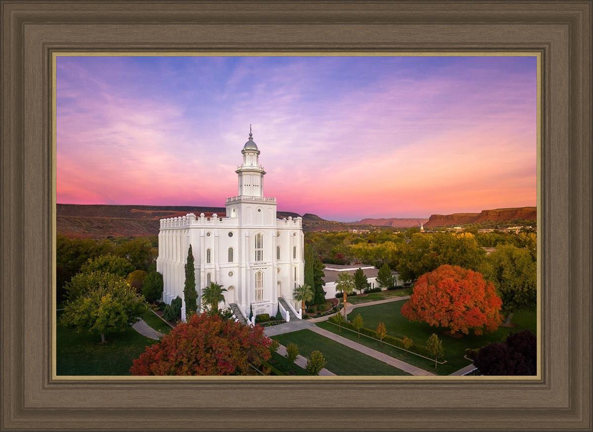 St. George Aerial Sunset