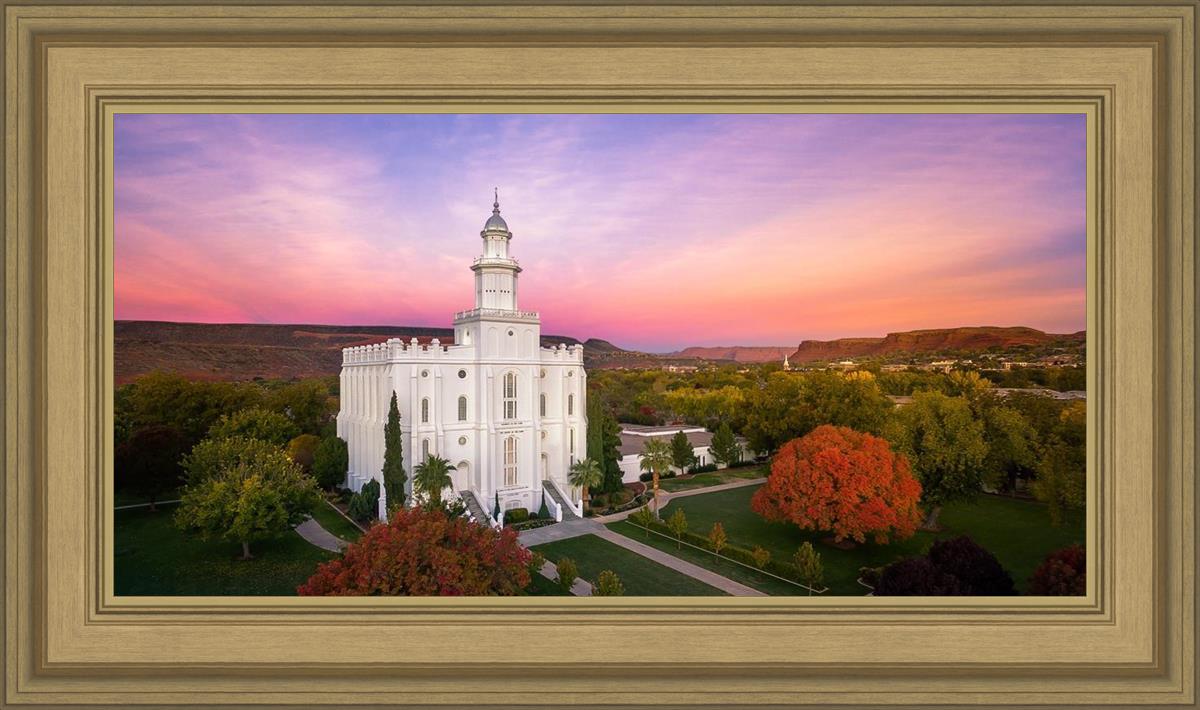 St. George Aerial Sunset