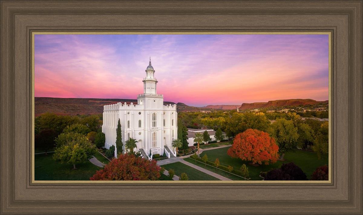 St. George Aerial Sunset
