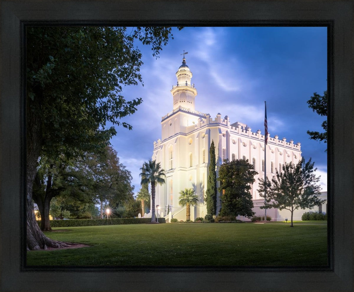 St. George Blue Hour Panorama Gallery Wrap