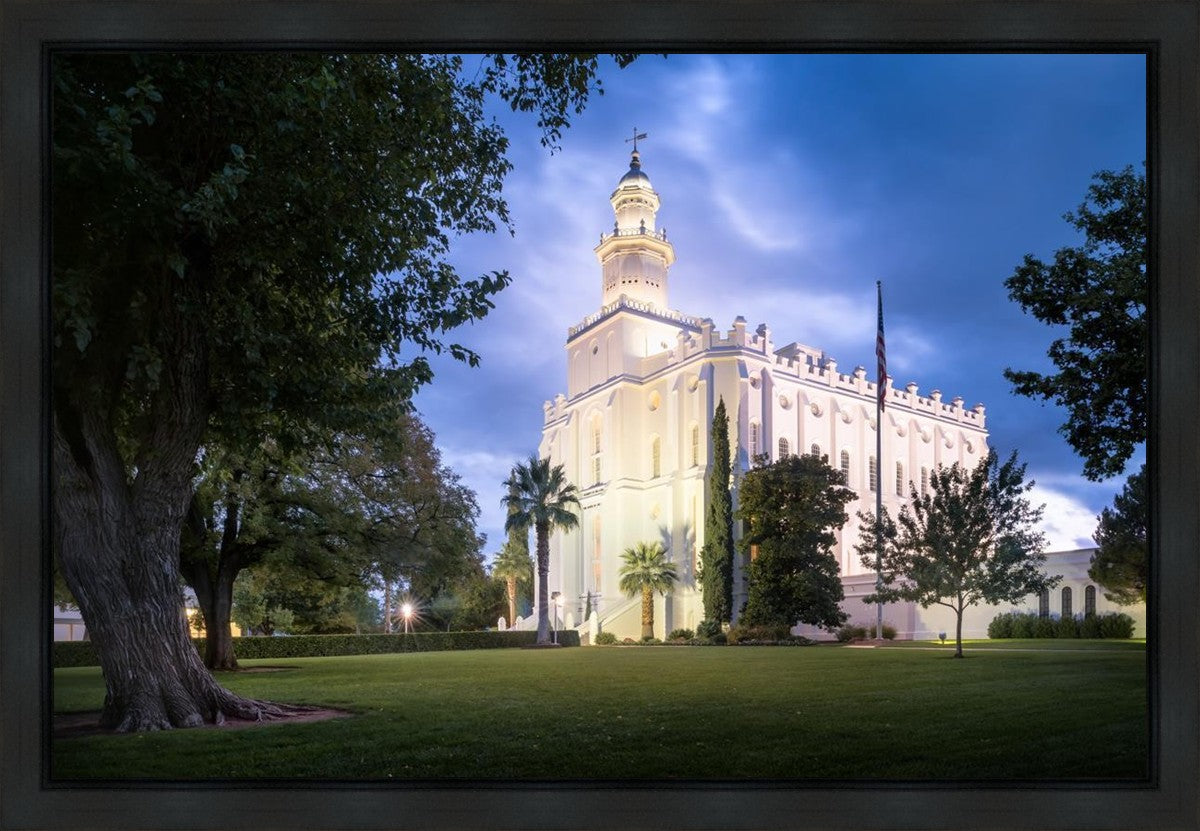 St. George Blue Hour Panorama Gallery Wrap