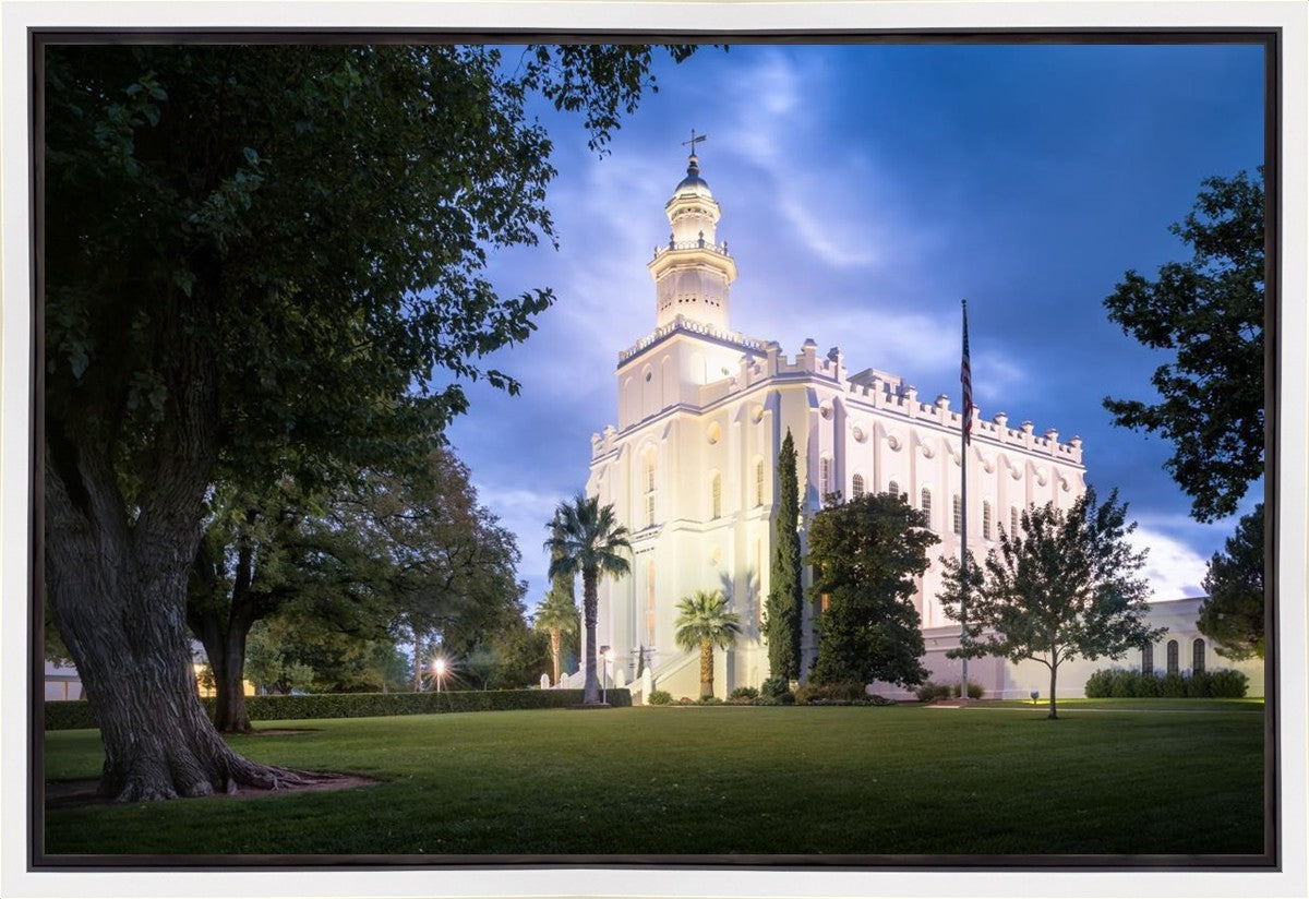 St. George Blue Hour Panorama Gallery Wrap