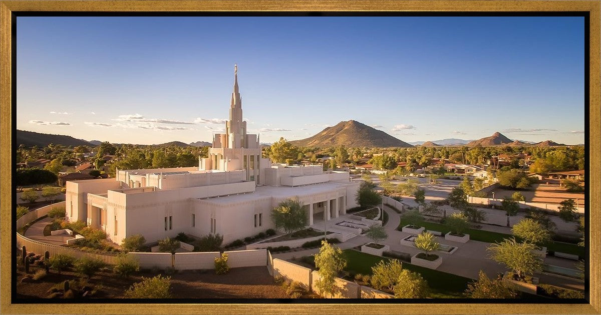 Phoenix Evening Warmth Aerial Gallery Wrap