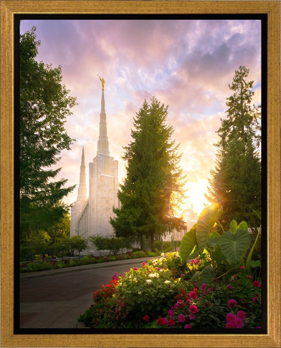 Portland Garden Circle Gallery Wrap