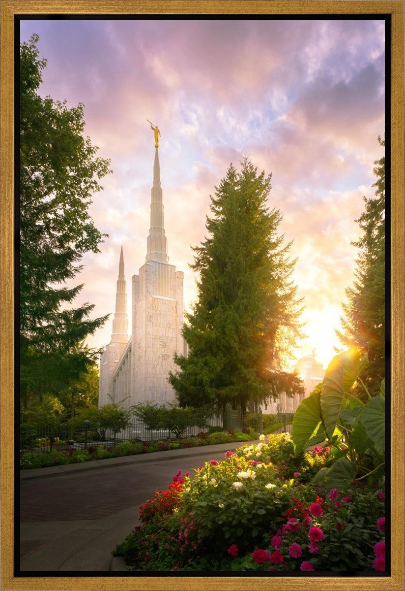 Portland Garden Circle Gallery Wrap