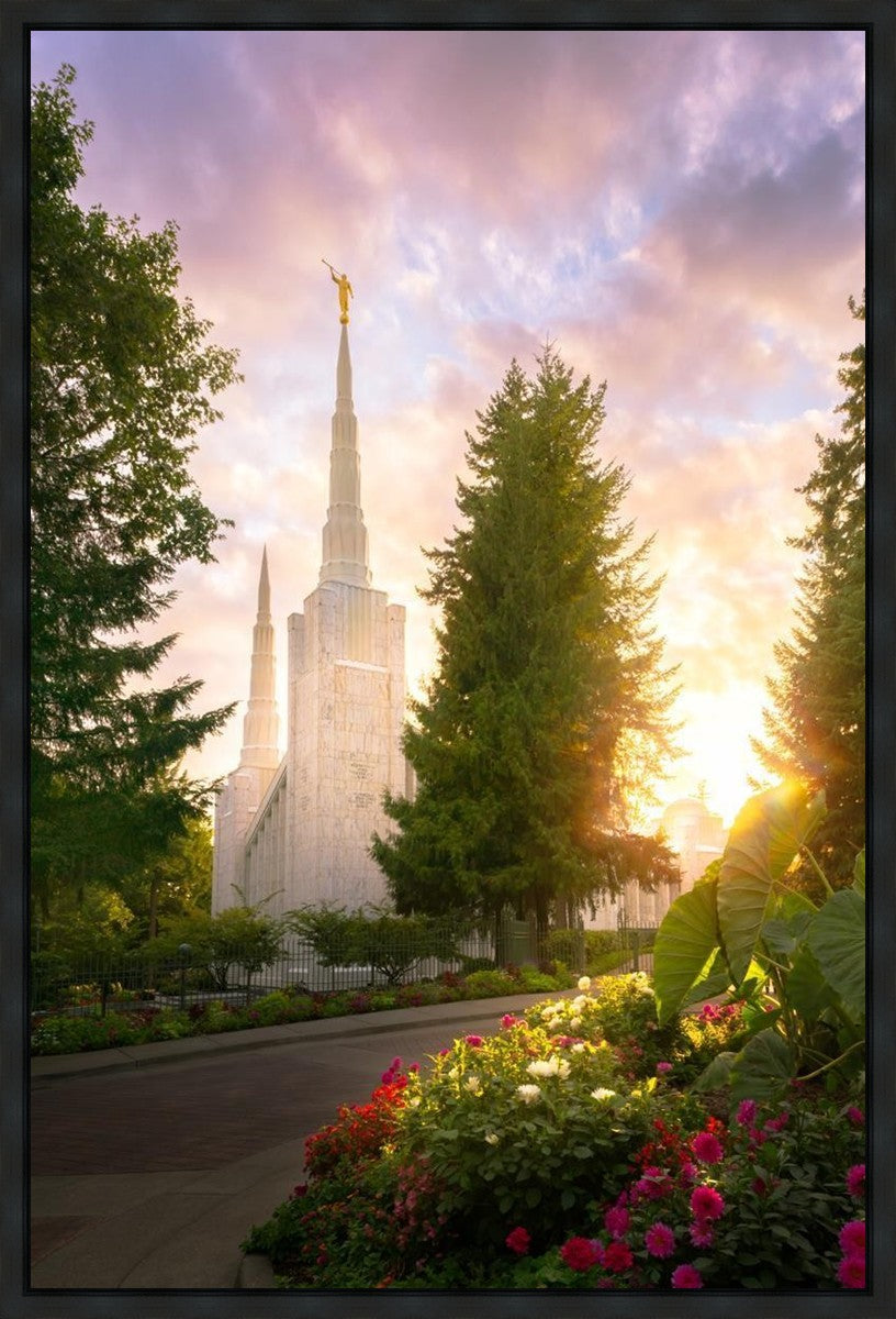 Portland Garden Circle Gallery Wrap