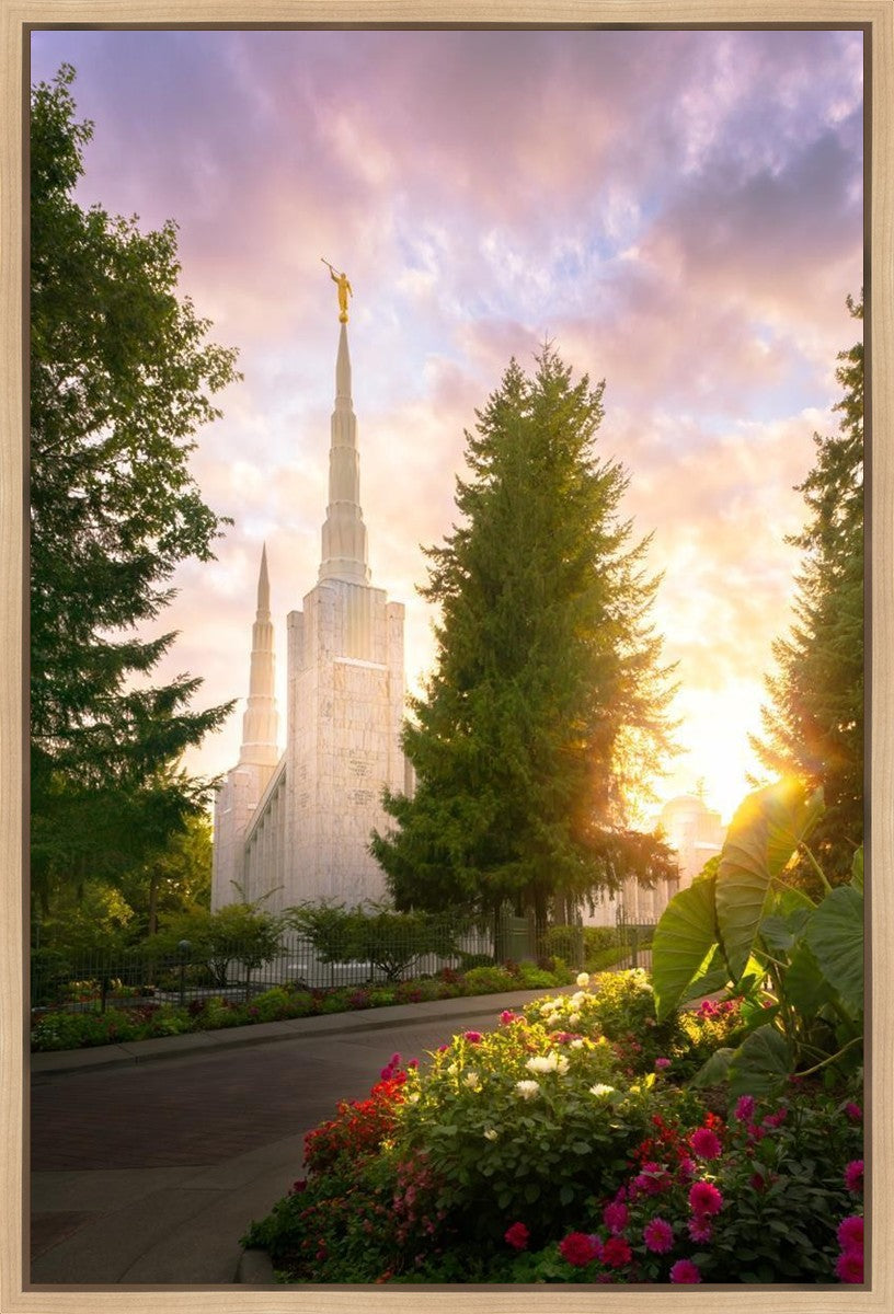 Portland Garden Circle Gallery Wrap
