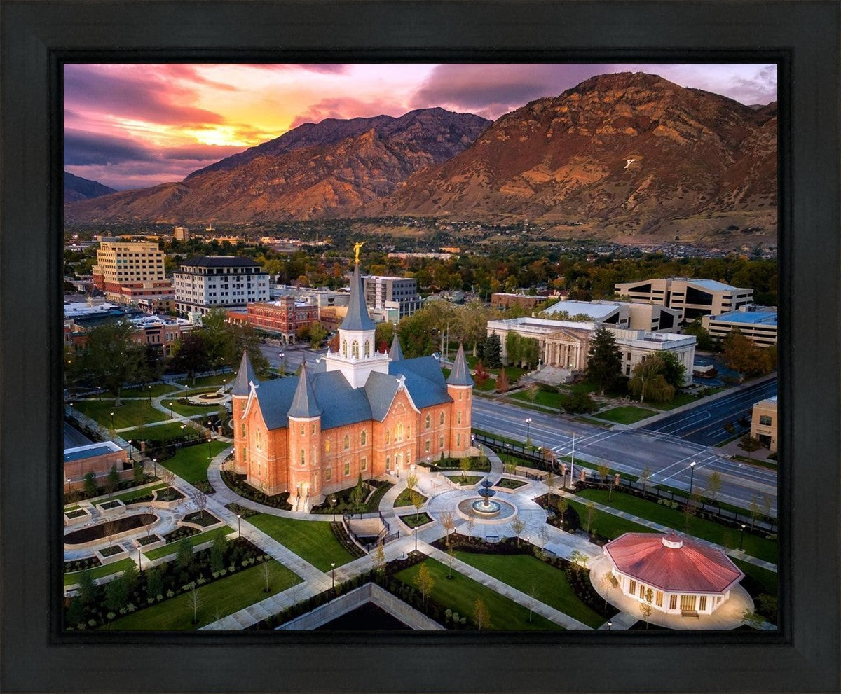Provo City Center Northeast Aerial Gallery Wrap