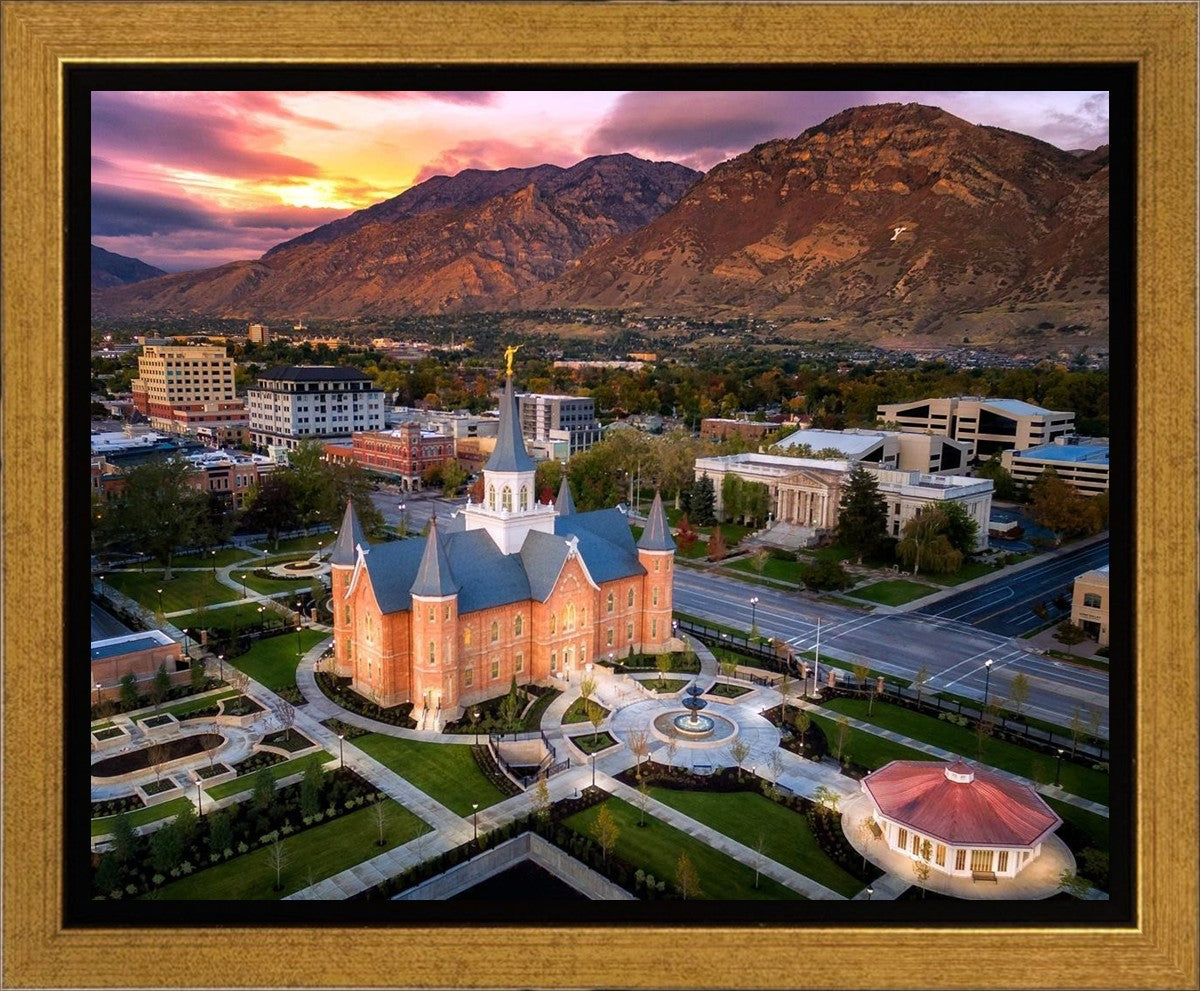 Provo City Center Northeast Aerial Gallery Wrap