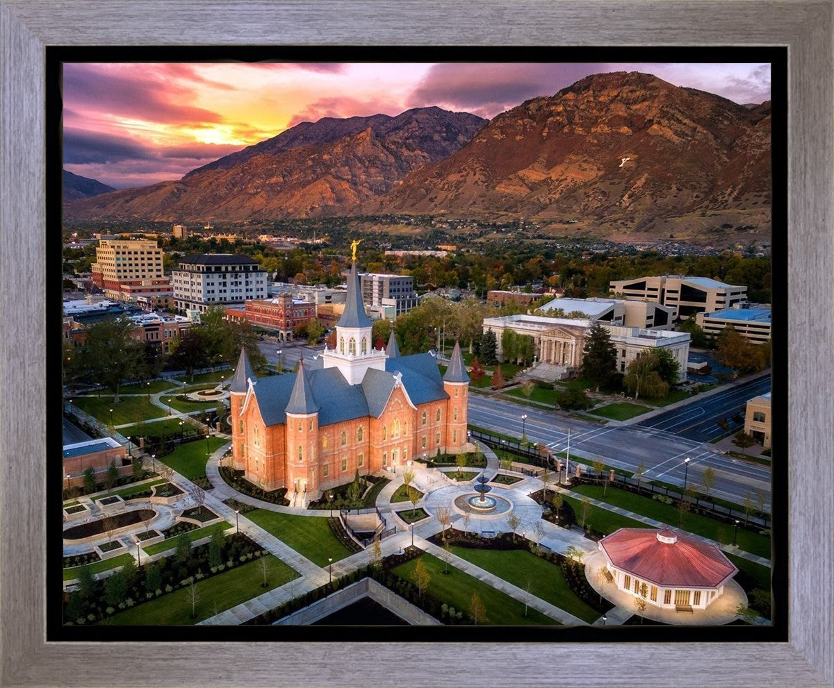 Provo City Center Northeast Aerial Gallery Wrap