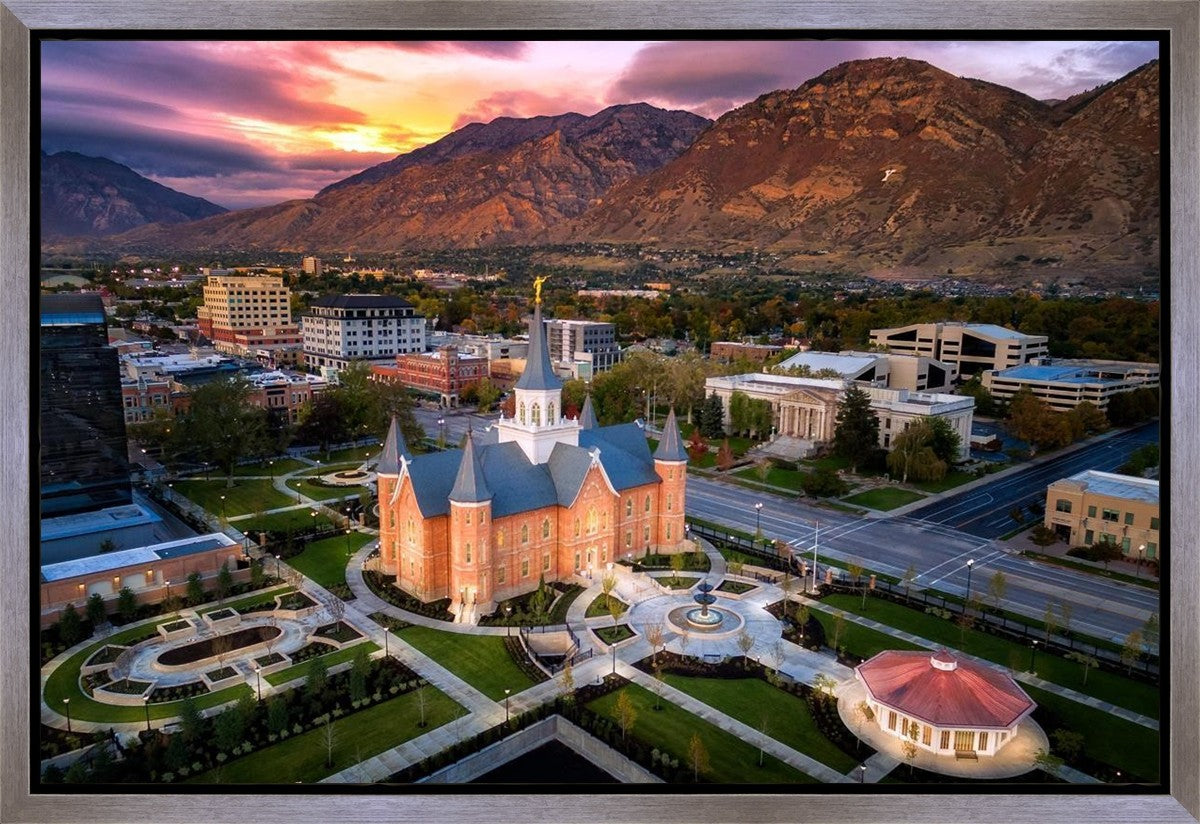 Provo City Center Northeast Aerial Gallery Wrap
