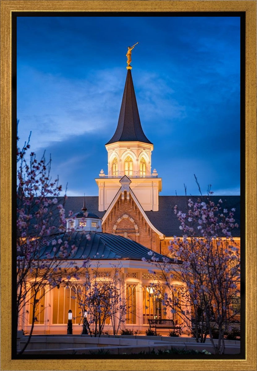 Provo City Center Blue and Gold Gallery Wrap
