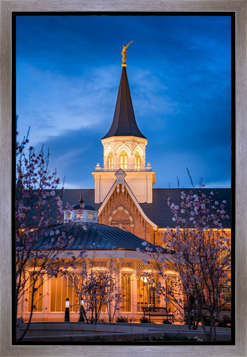 Provo City Center Blue and Gold Gallery Wrap