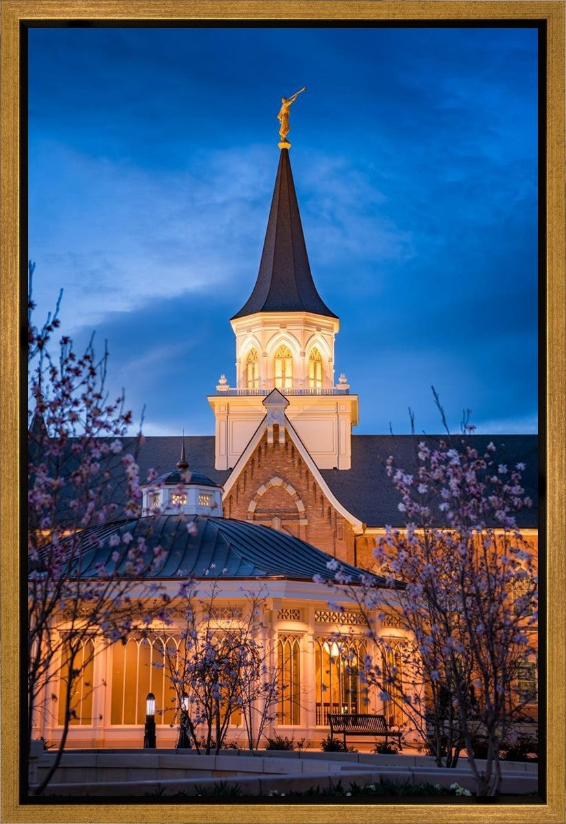 Provo City Center Blue and Gold Gallery Wrap