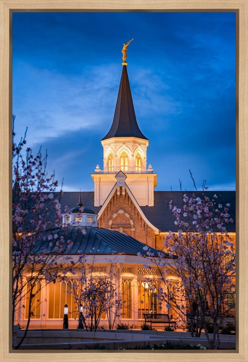 Provo City Center Blue and Gold Gallery Wrap