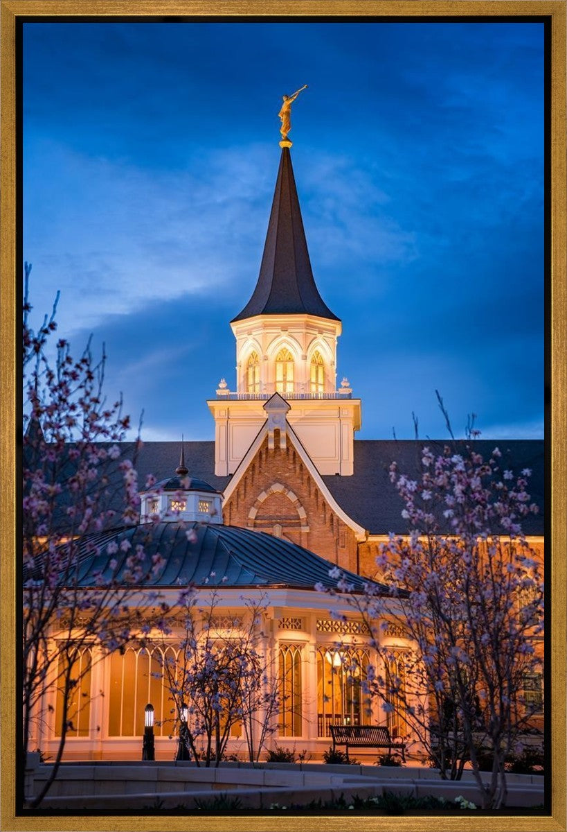 Provo City Center Blue and Gold Gallery Wrap
