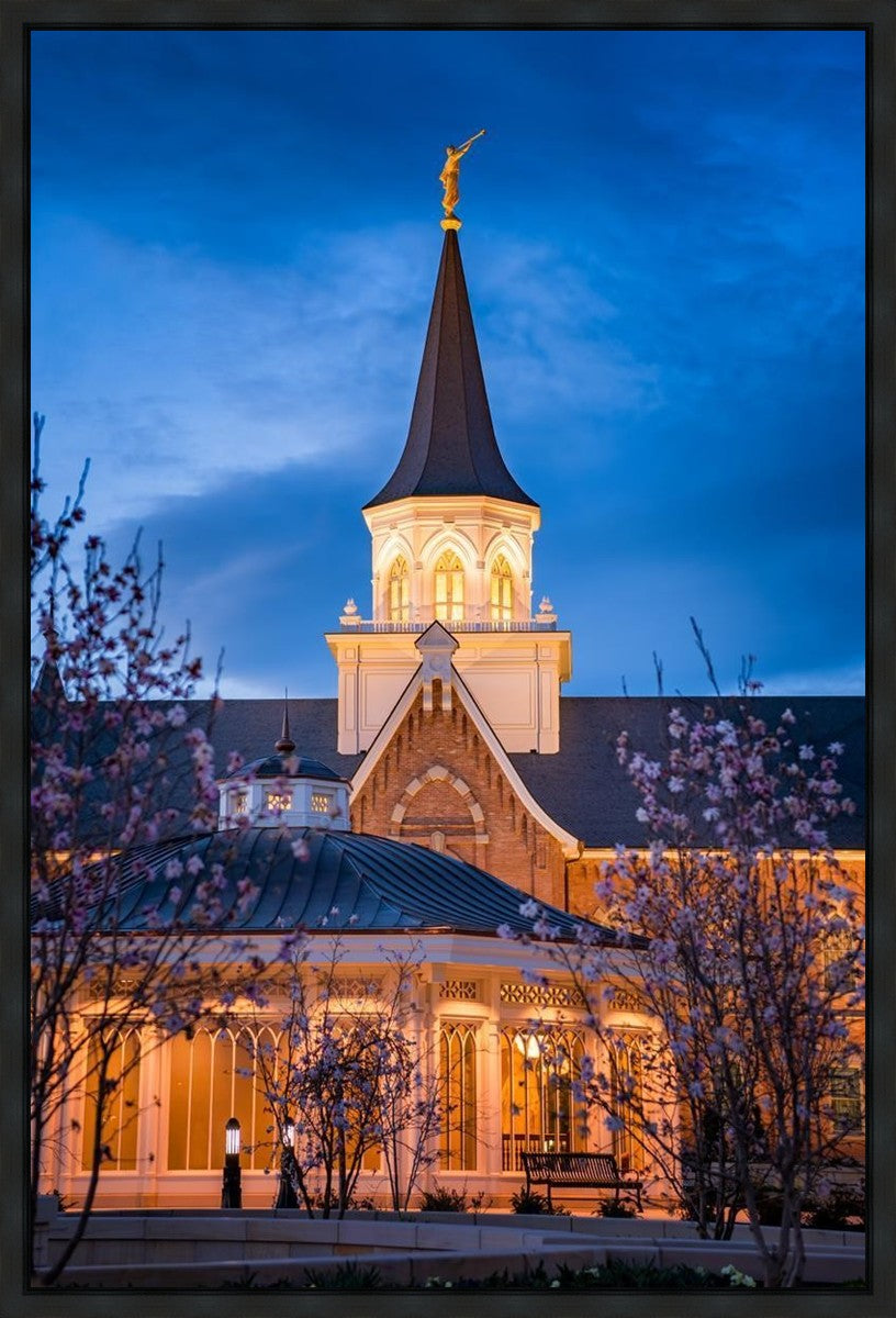 Provo City Center Blue and Gold Gallery Wrap