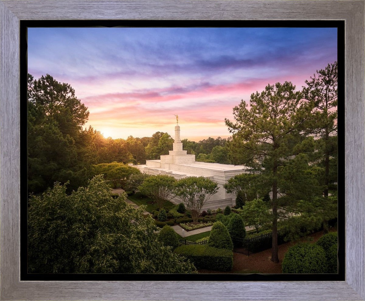 Raleigh Sunset From On High Gallery Wrap
