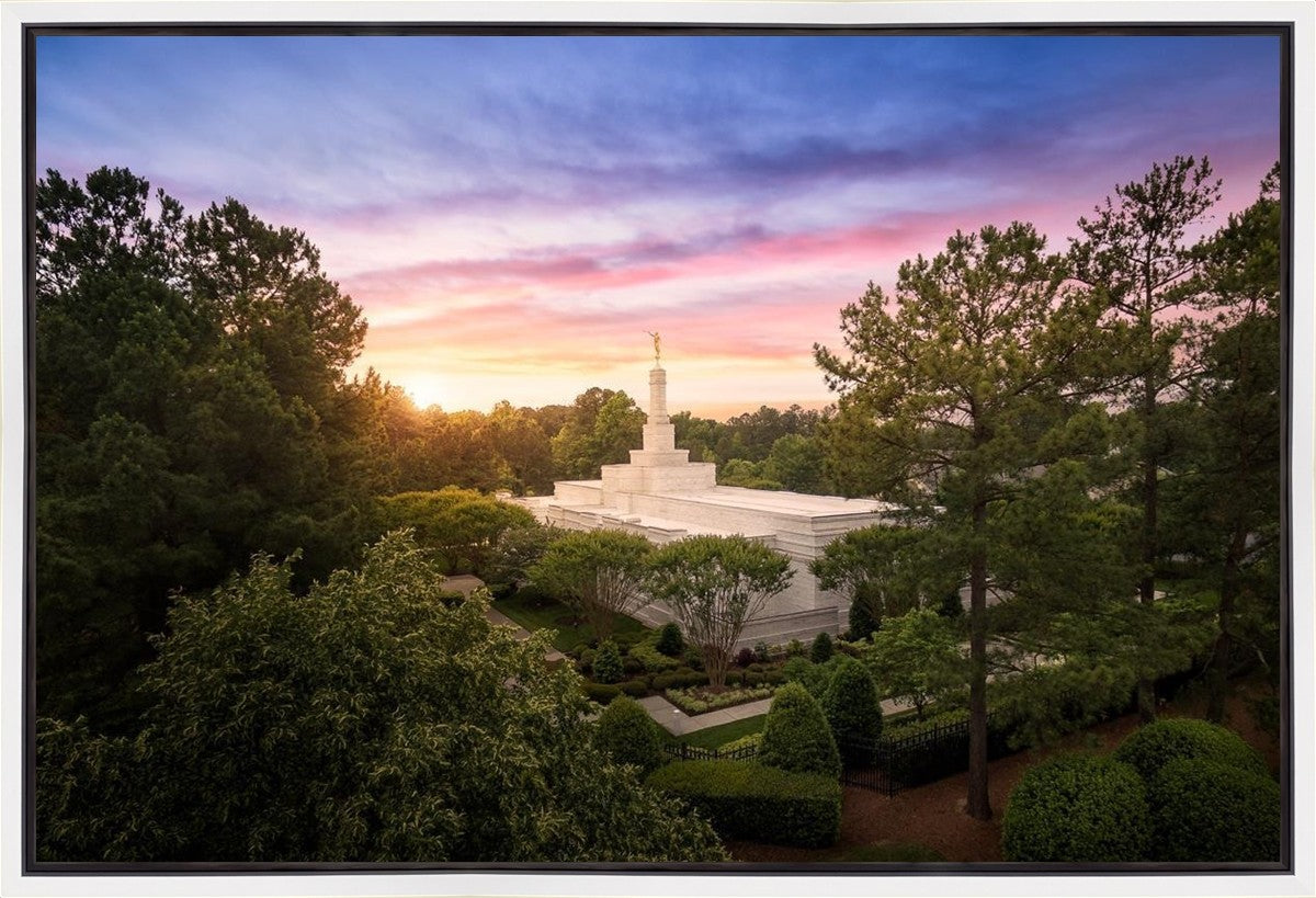 Raleigh Sunset From On High Gallery Wrap