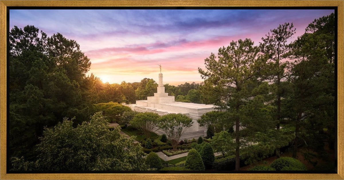 Raleigh Sunset From On High Gallery Wrap