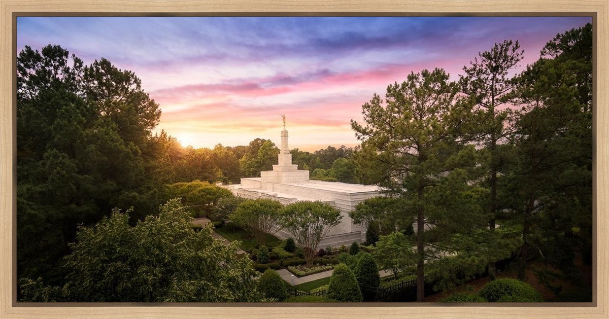 Raleigh Sunset From On High Gallery Wrap