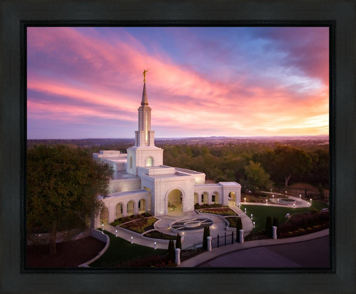 Sacramento Sunrise from on High Gallery Wrap