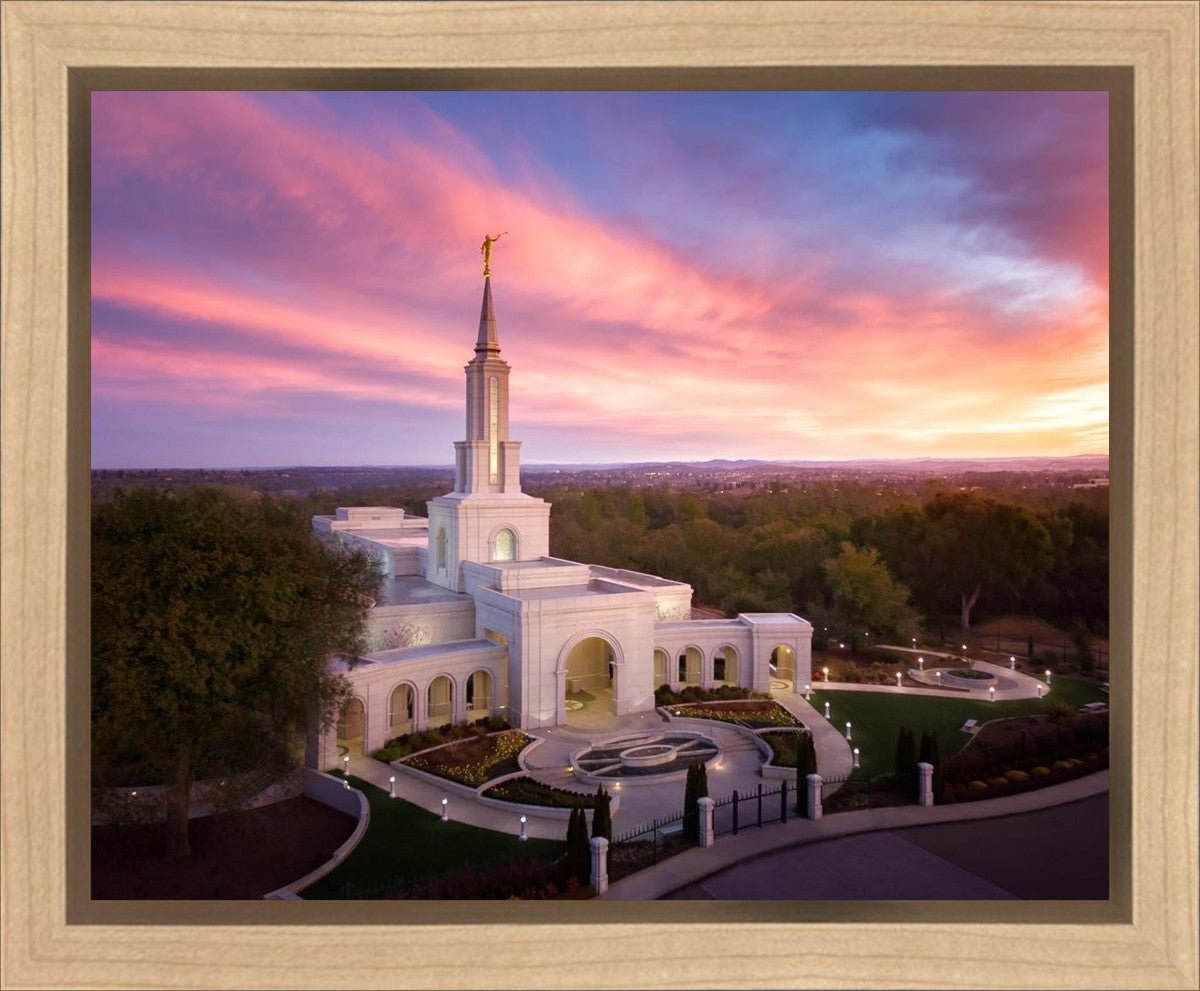 Sacramento Sunrise from on High Gallery Wrap