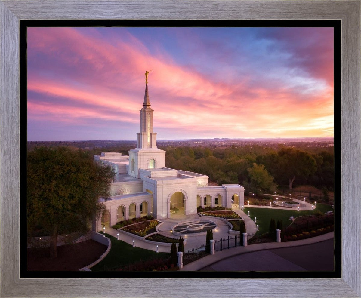 Sacramento Sunrise from on High Gallery Wrap