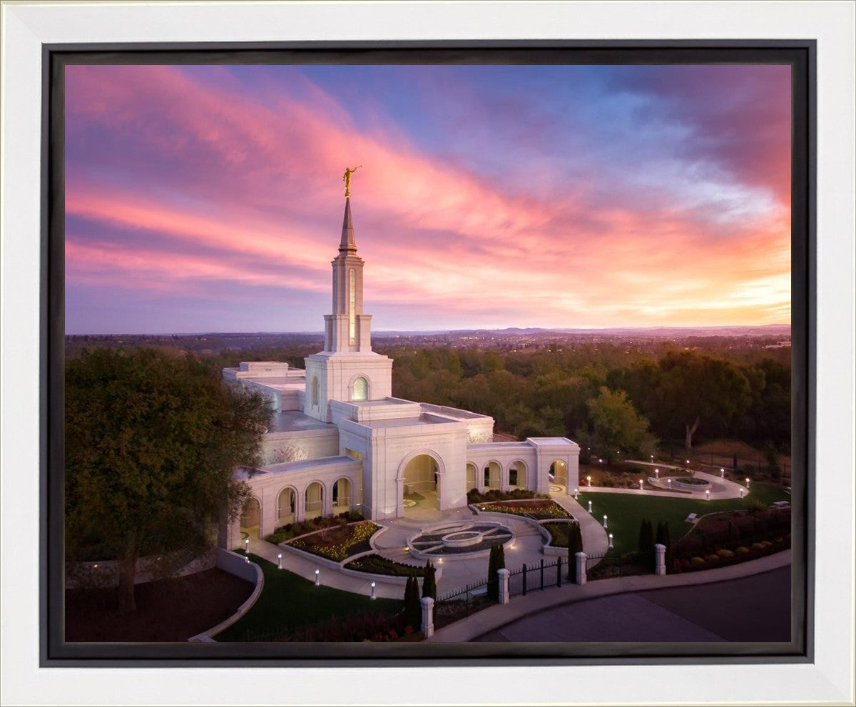 Sacramento Sunrise from on High Gallery Wrap