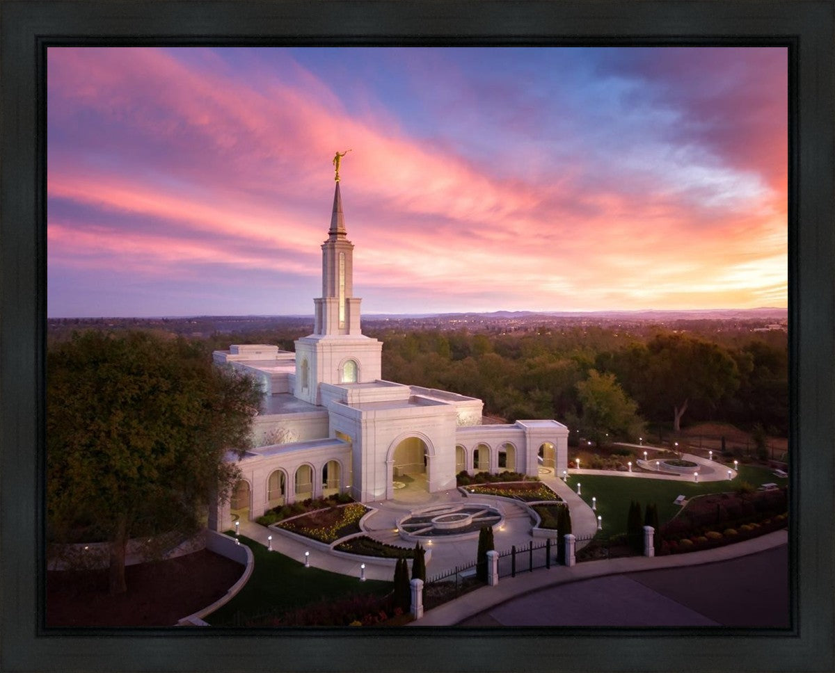 Sacramento Sunrise from on High Gallery Wrap