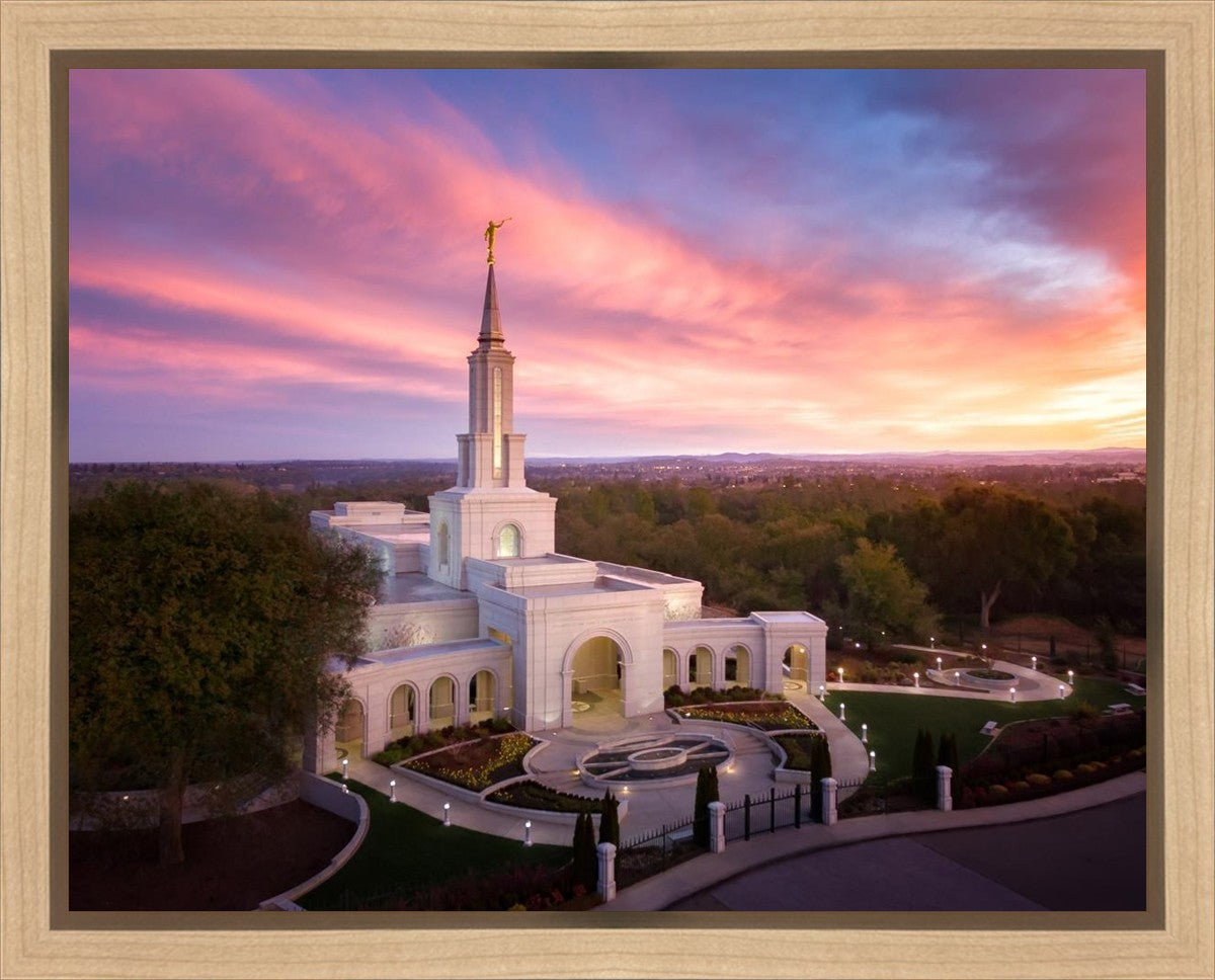 Sacramento Sunrise from on High Gallery Wrap