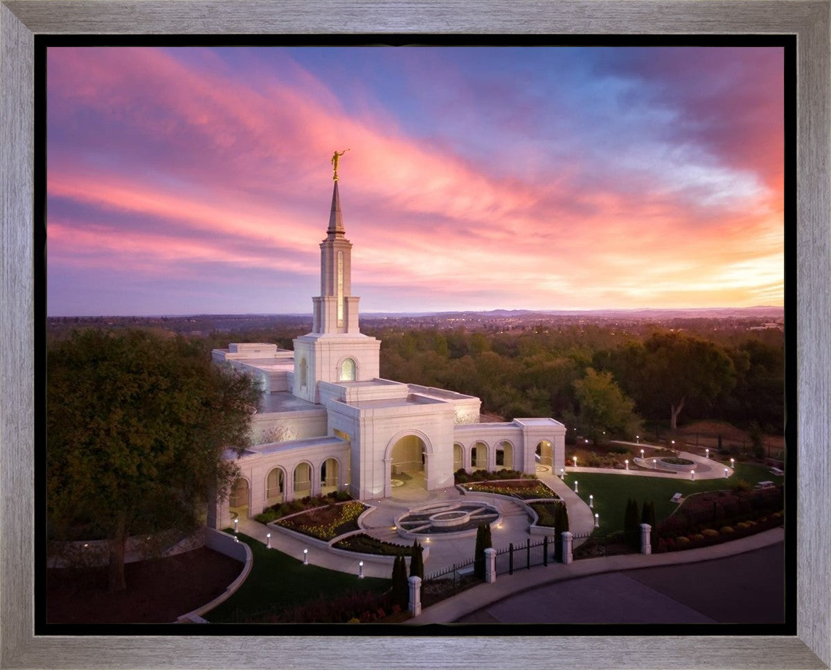 Sacramento Sunrise from on High Gallery Wrap
