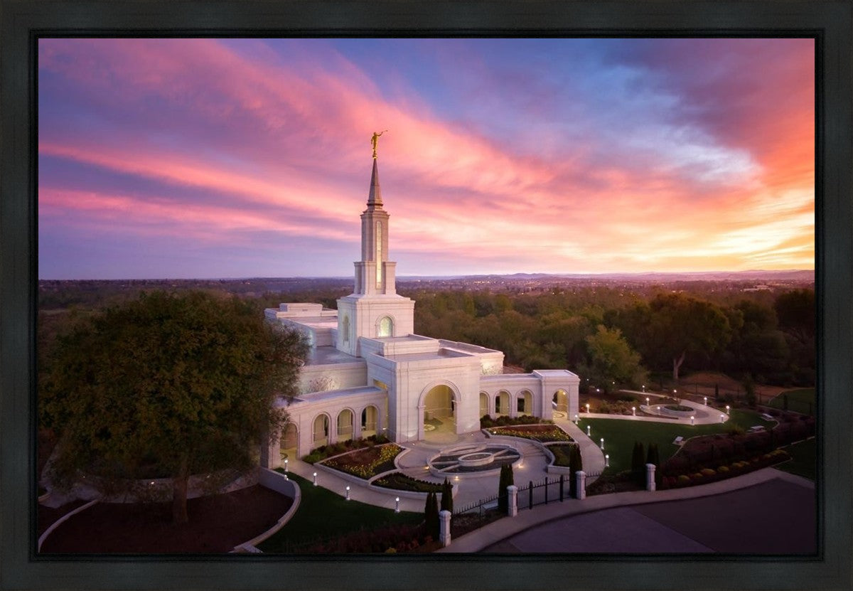 Sacramento Sunrise from on High Gallery Wrap