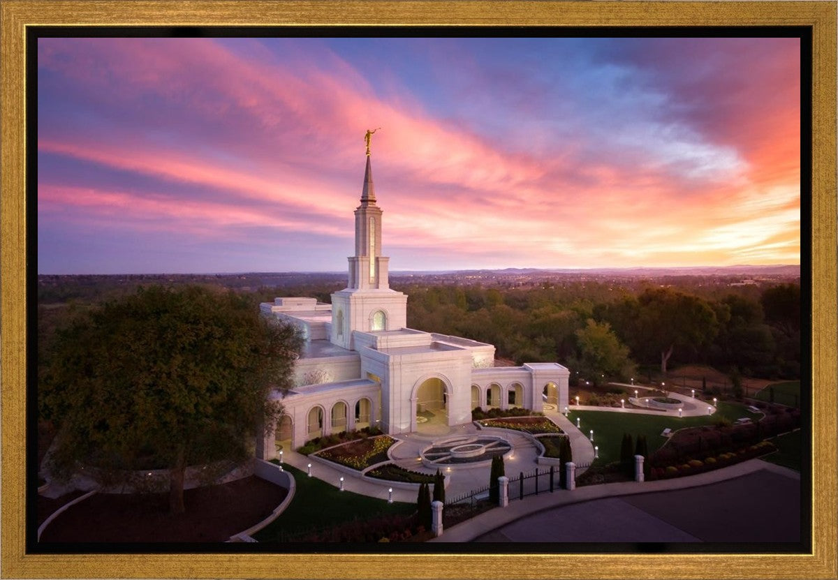 Sacramento Sunrise from on High Gallery Wrap