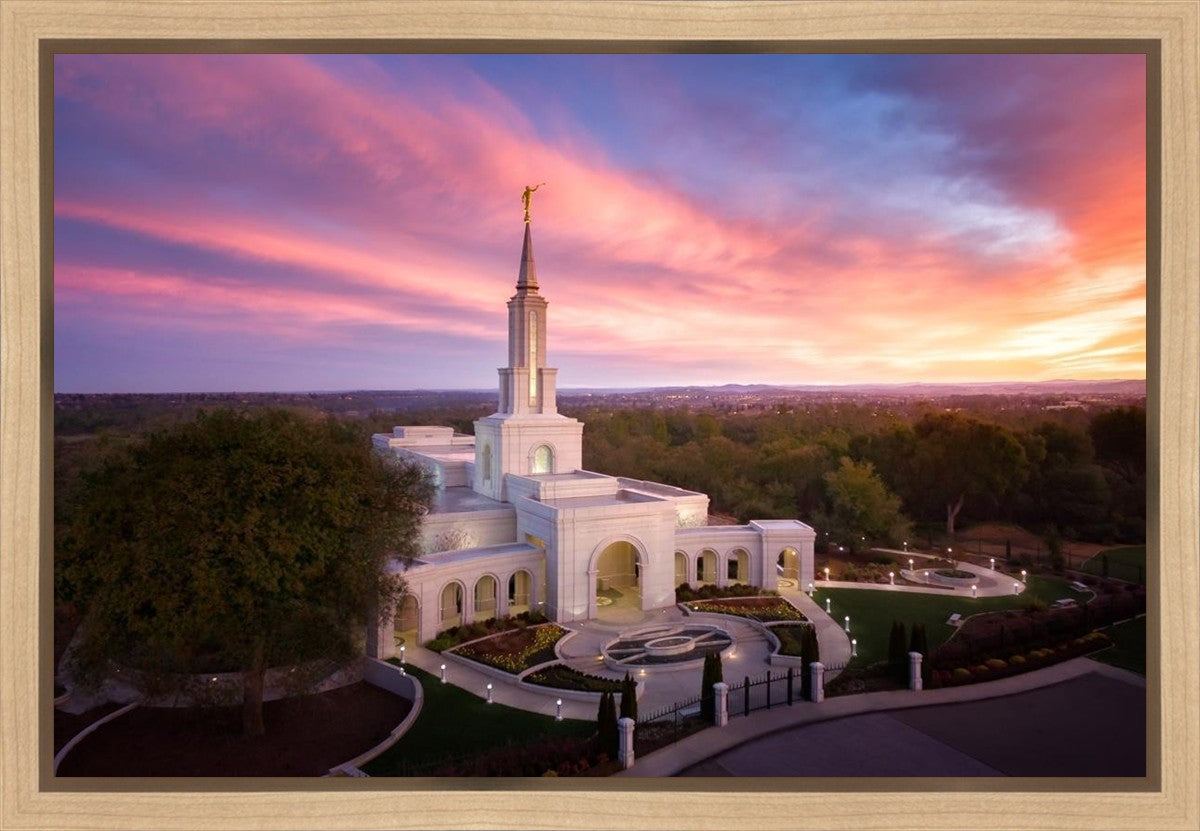 Sacramento Sunrise from on High Gallery Wrap