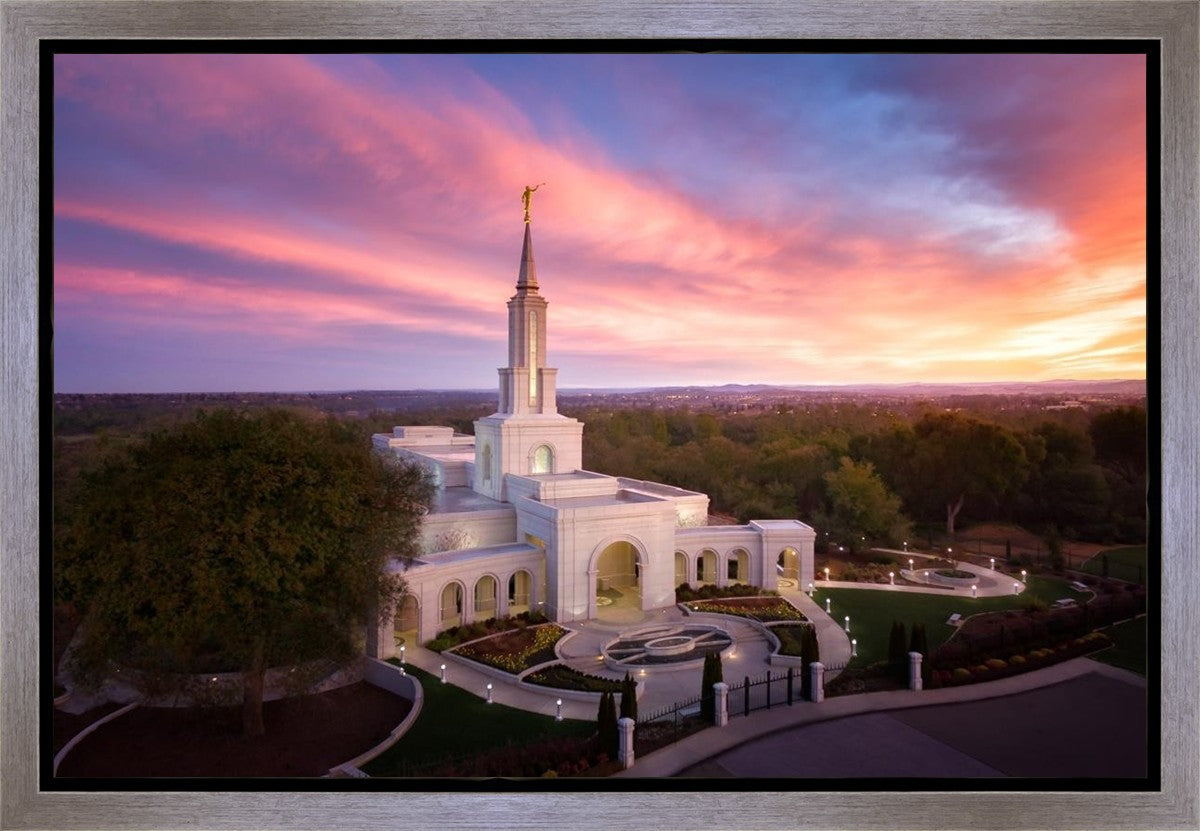 Sacramento Sunrise from on High Gallery Wrap