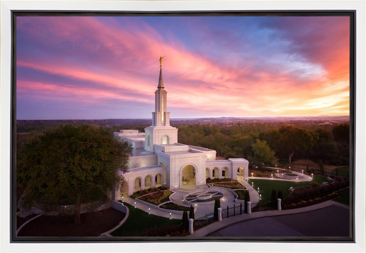 Sacramento Sunrise from on High Gallery Wrap